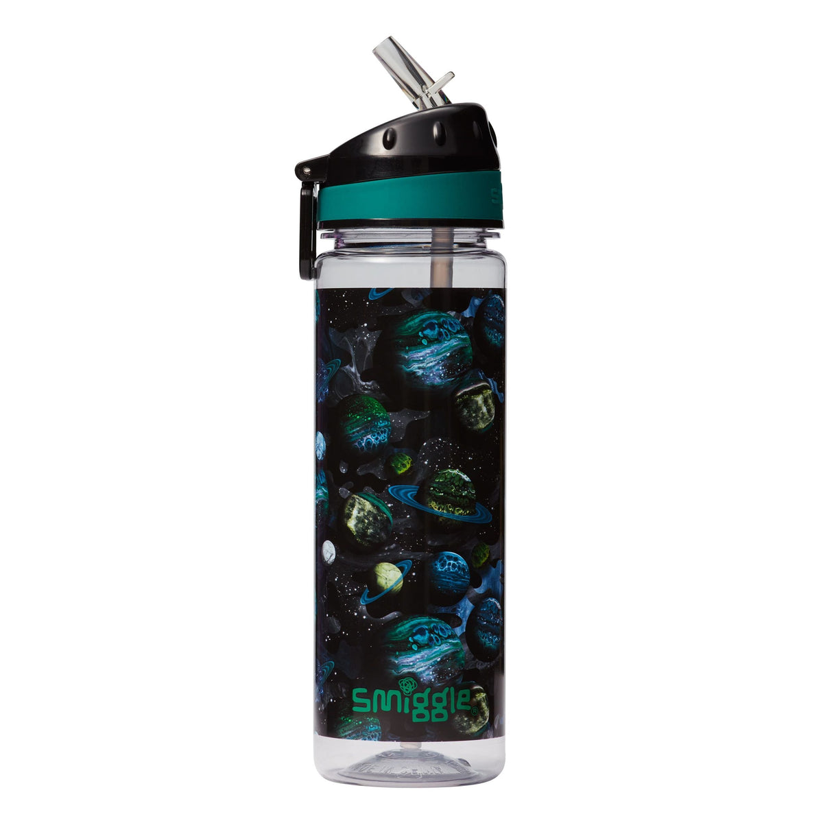 Smiggle - Botella de agua Mirage de 650 ml sin BPA con pajita