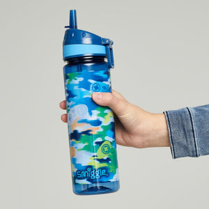 Smiggle - Botella de agua Mirage de 650 ml sin BPA con pajita