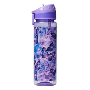 Smiggle - Botella de agua Mirage de 650 ml sin BPA con pajita