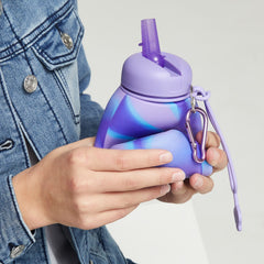 Smiggle - Botella de Agua Plegable de Silicona Mirage de 630 ML sin BPA