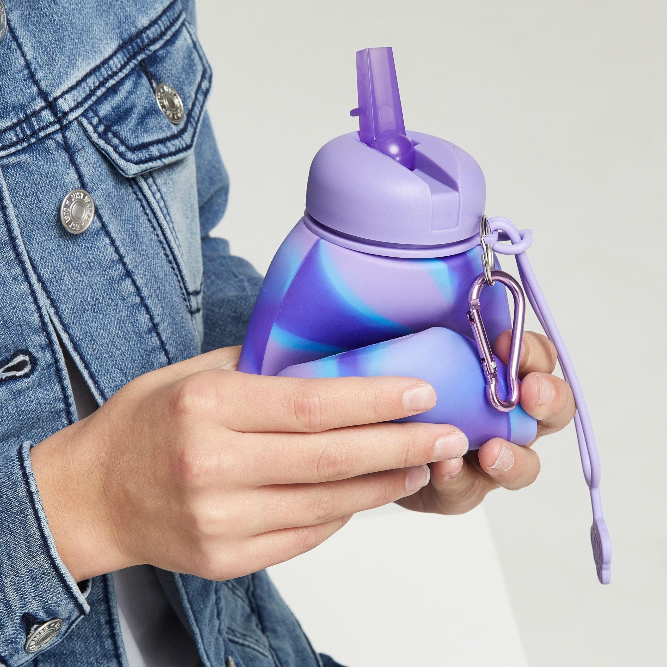Smiggle - Botella de Agua Plegable de Silicona Mirage de 630 ML sin BPA