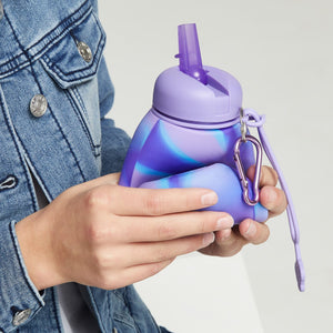 Smiggle - Botella de Agua Plegable de Silicona Mirage de 630 ML sin BPA