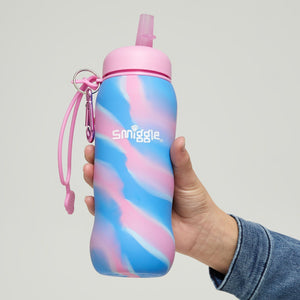 Smiggle - Botella de Agua Plegable de Silicona Mirage de 630 ML sin BPA