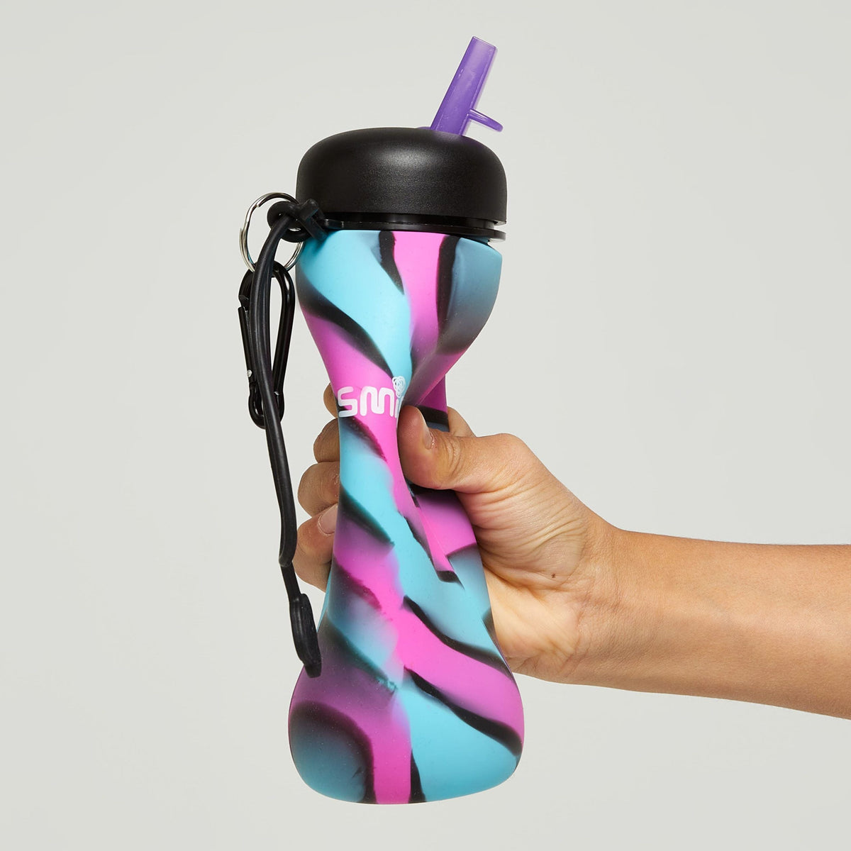 Smiggle - Botella de Agua Plegable de Silicona Mirage de 630 ML sin BPA