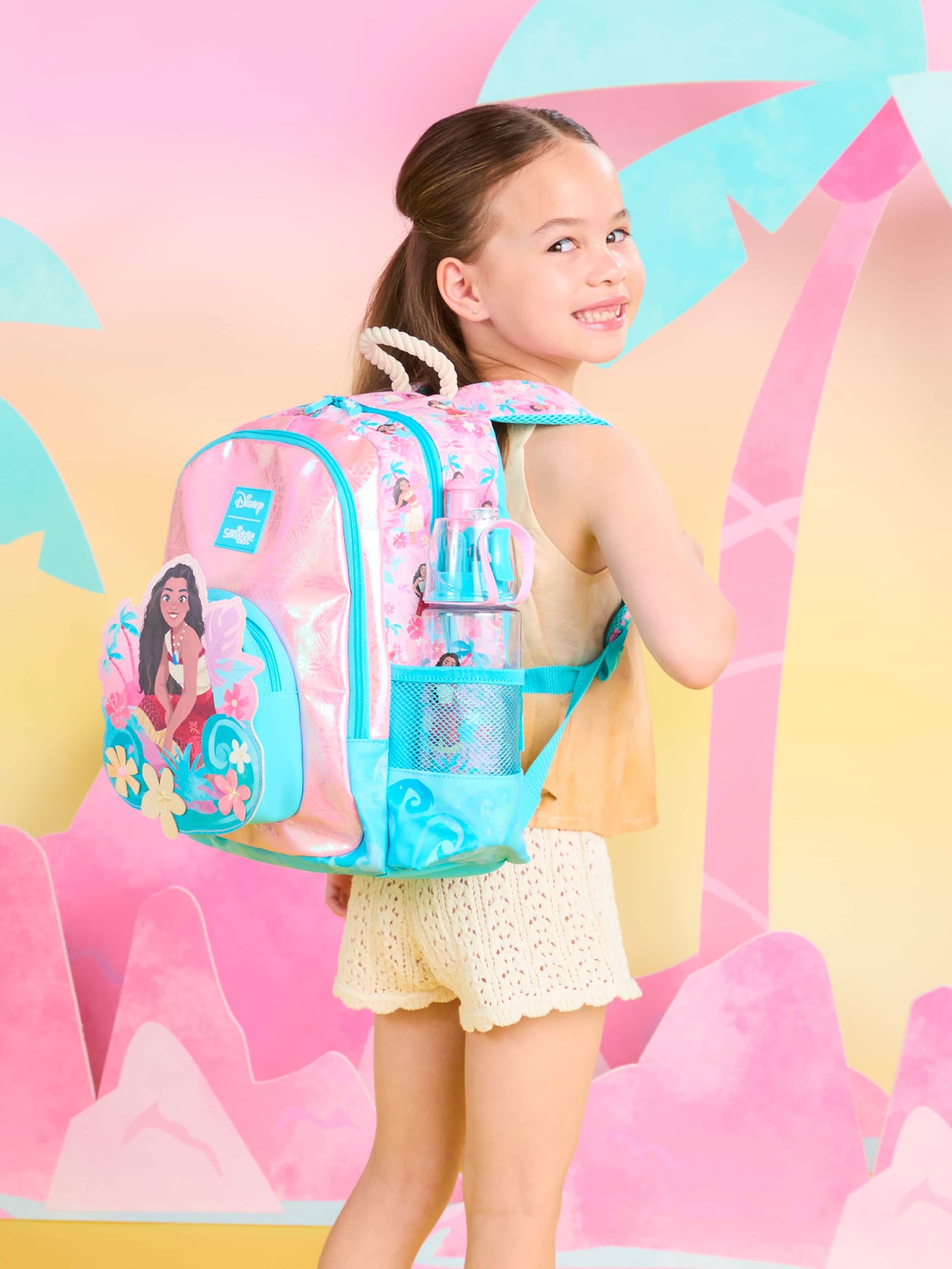 Mochila escolar Moana de Smiggle para jardín de infancia y guardería