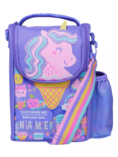 Smiggle - Tales Felices Bolsa de almuerzo y excursión preescolar con etiqueta de nombre
