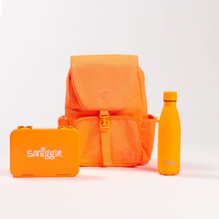 Smiggle - Set de mochila con fiambrera mediana Neon