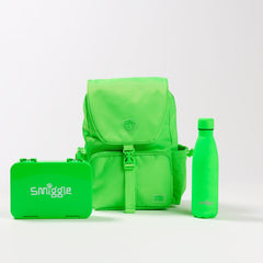Smiggle - Set de mochila con fiambrera mediana Neon