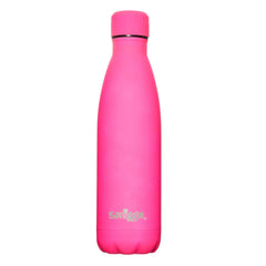 Smiggle - Botella de acero inoxidable de neón de 500 ml