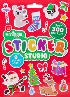 Smiggle - Libro de estudio de pegatinas de Navidad