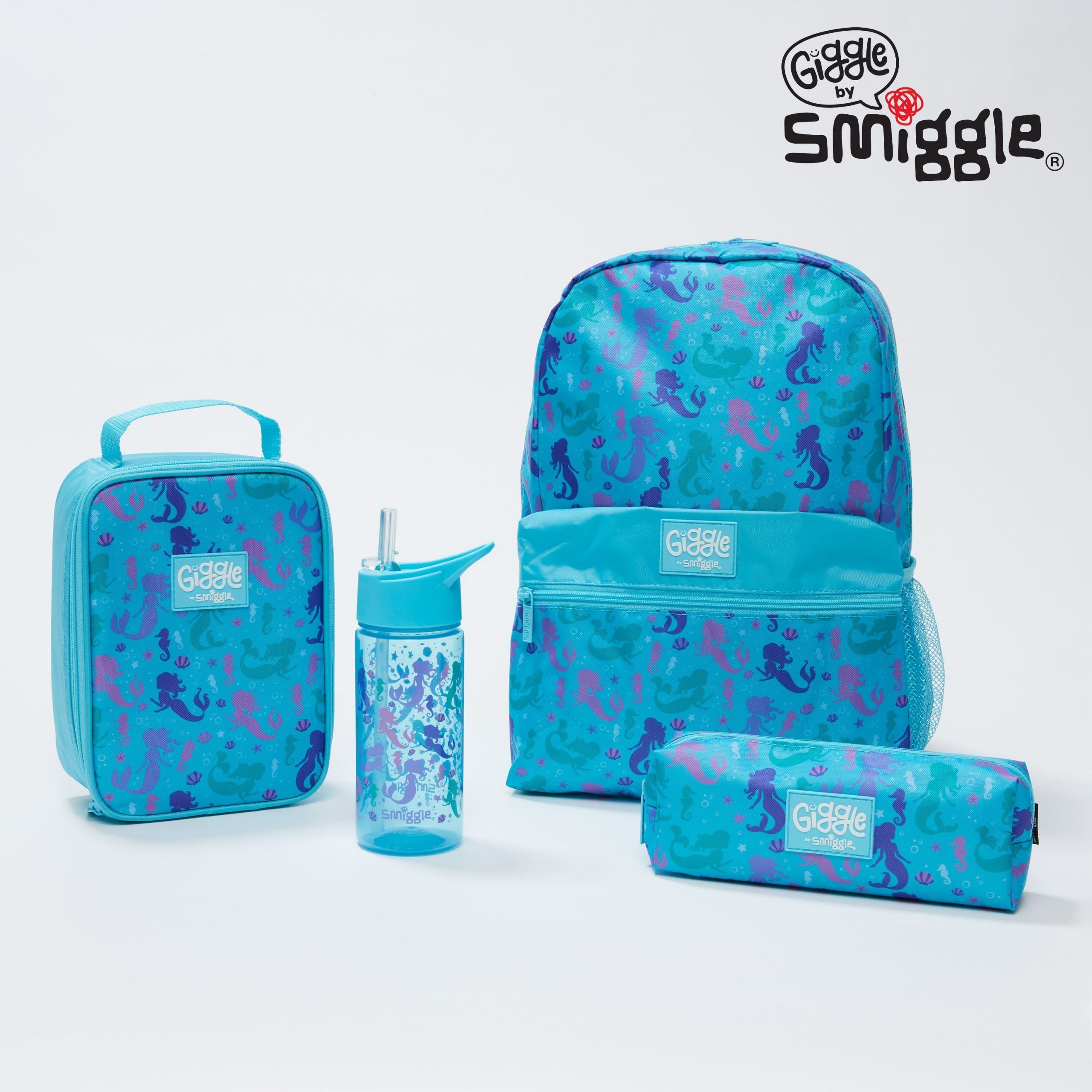 Smiggle - Juego de mochila escolar - Paquete de 4 piezas Giggle By Smiggle