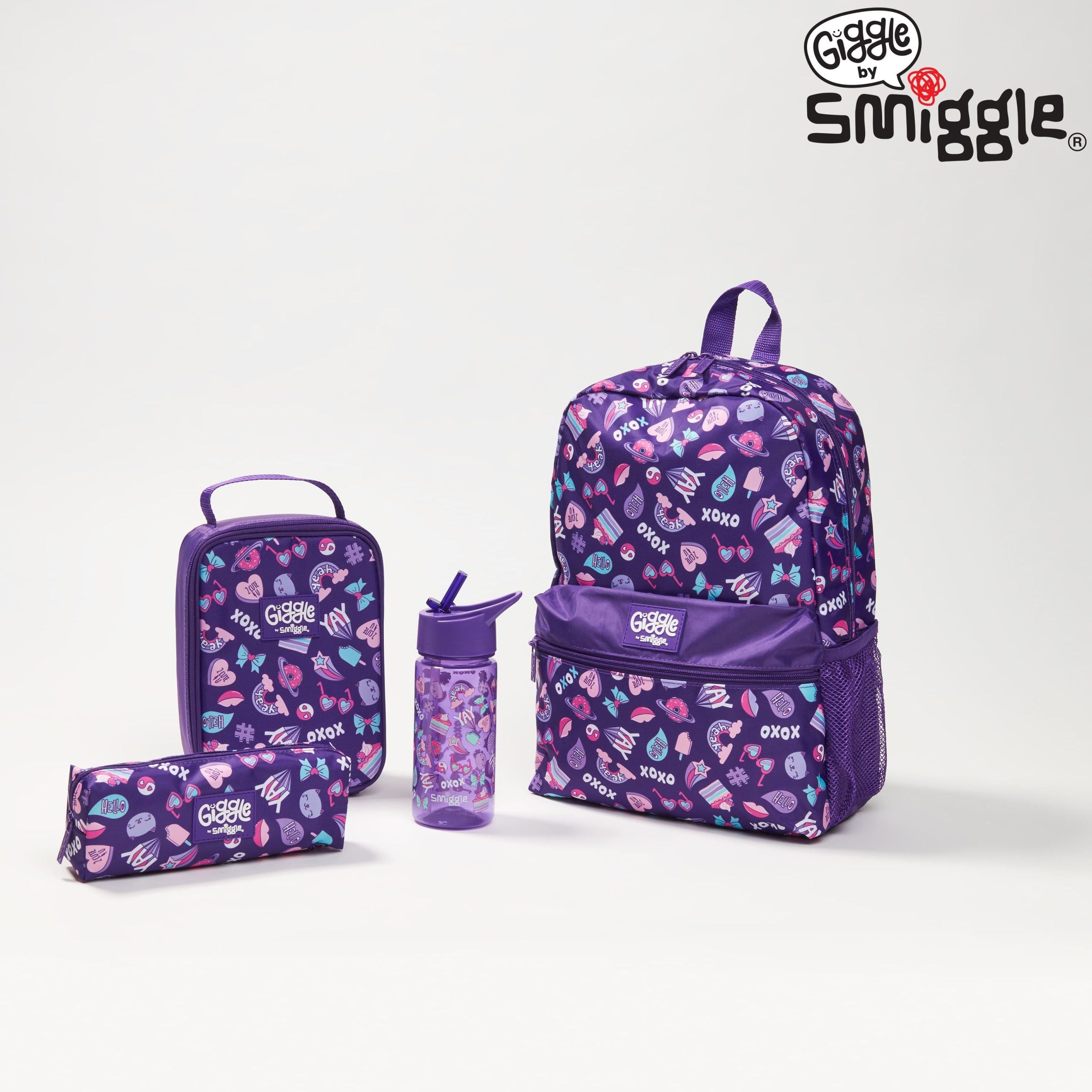 Smiggle - Set de mochila escolar - Paquete escolar Giggle By Smiggle