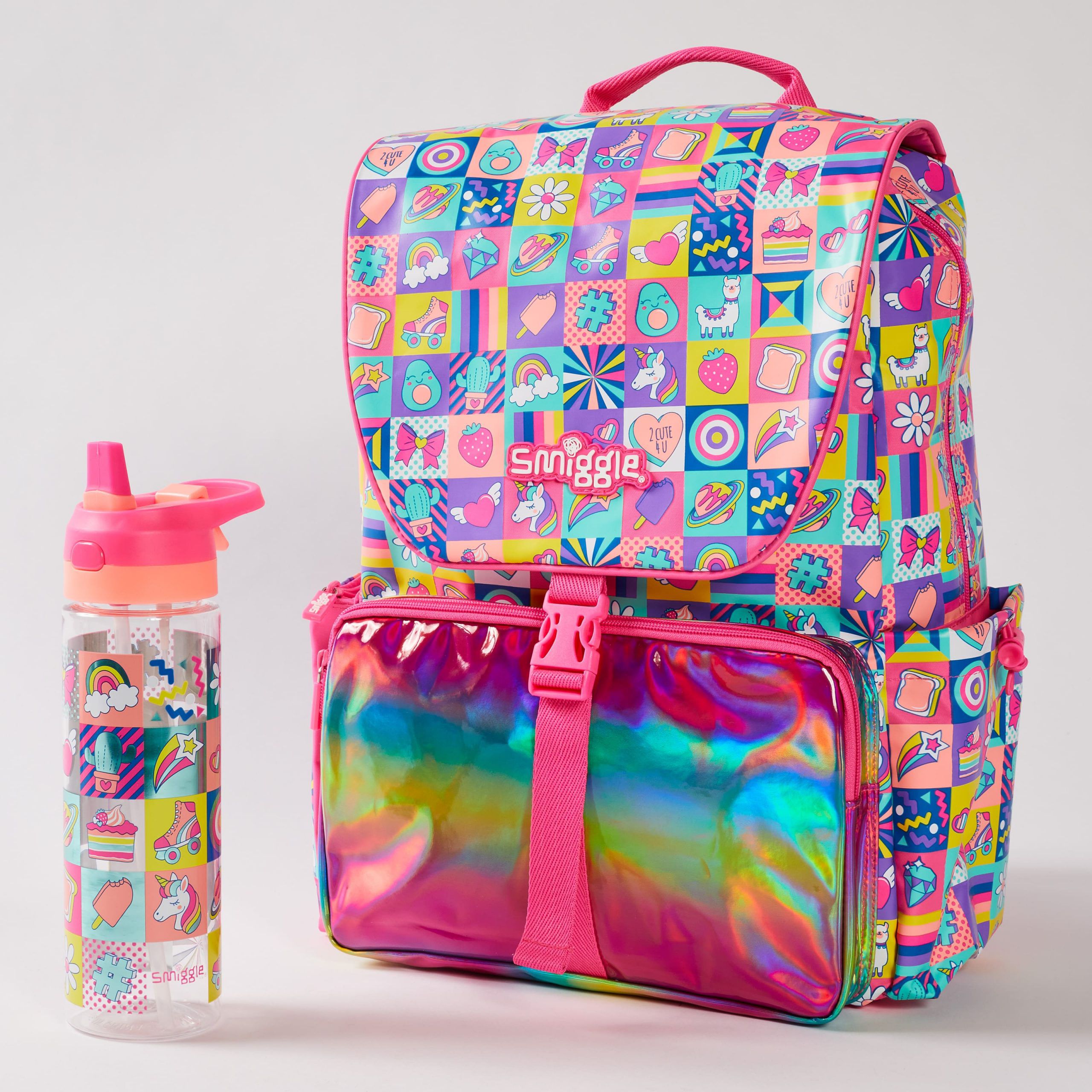 Smiggle - Set de mochila escolar - Mochila Glee Chelsea y paquete Spritz