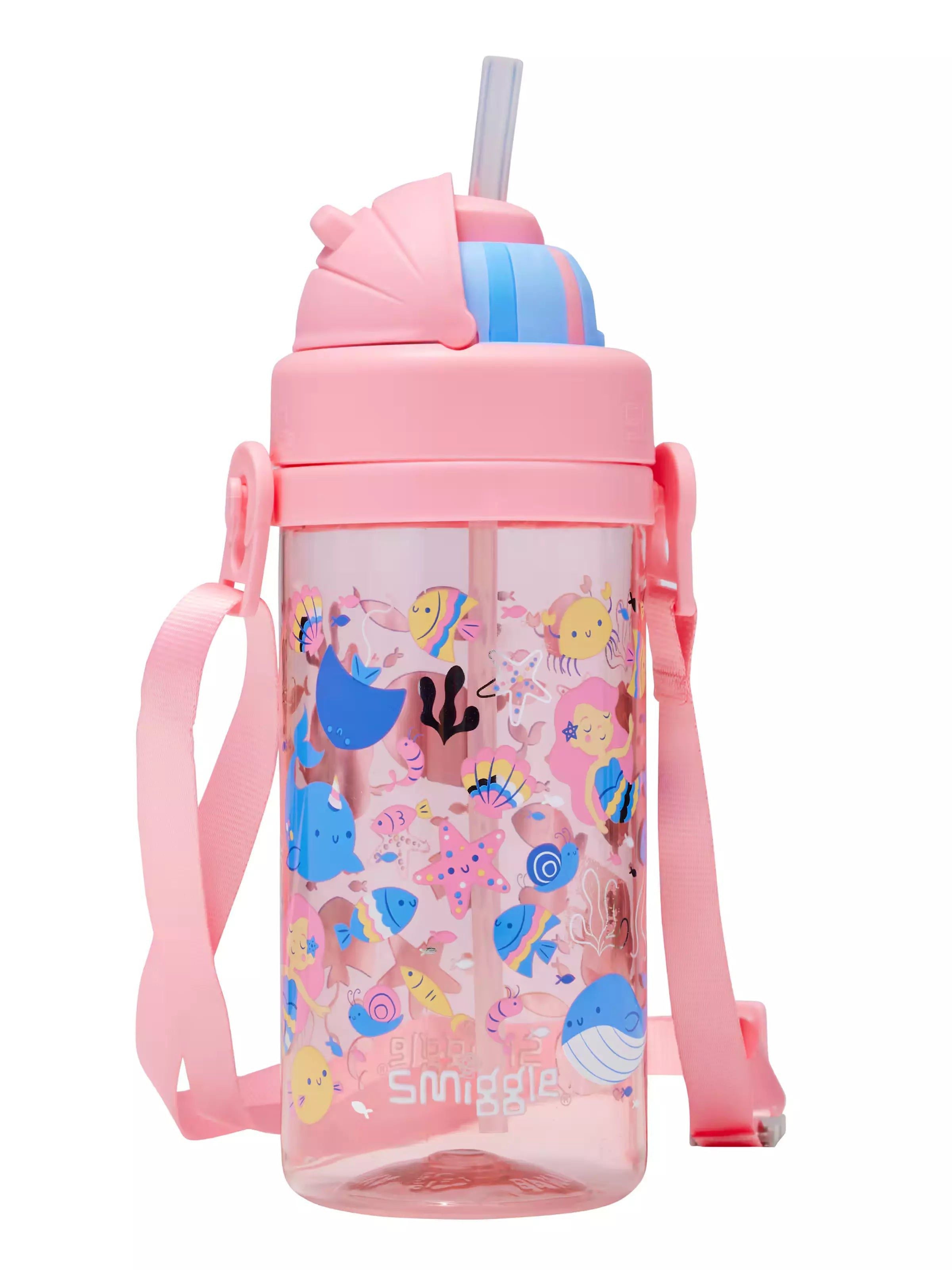 Smiggle - Botella de agua Over And Under Teeny Tiny sin BPA de 400 ml