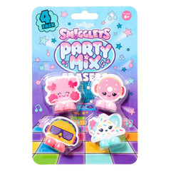 Smiggle - Paquete de 4 gomas de borrar Party Mix