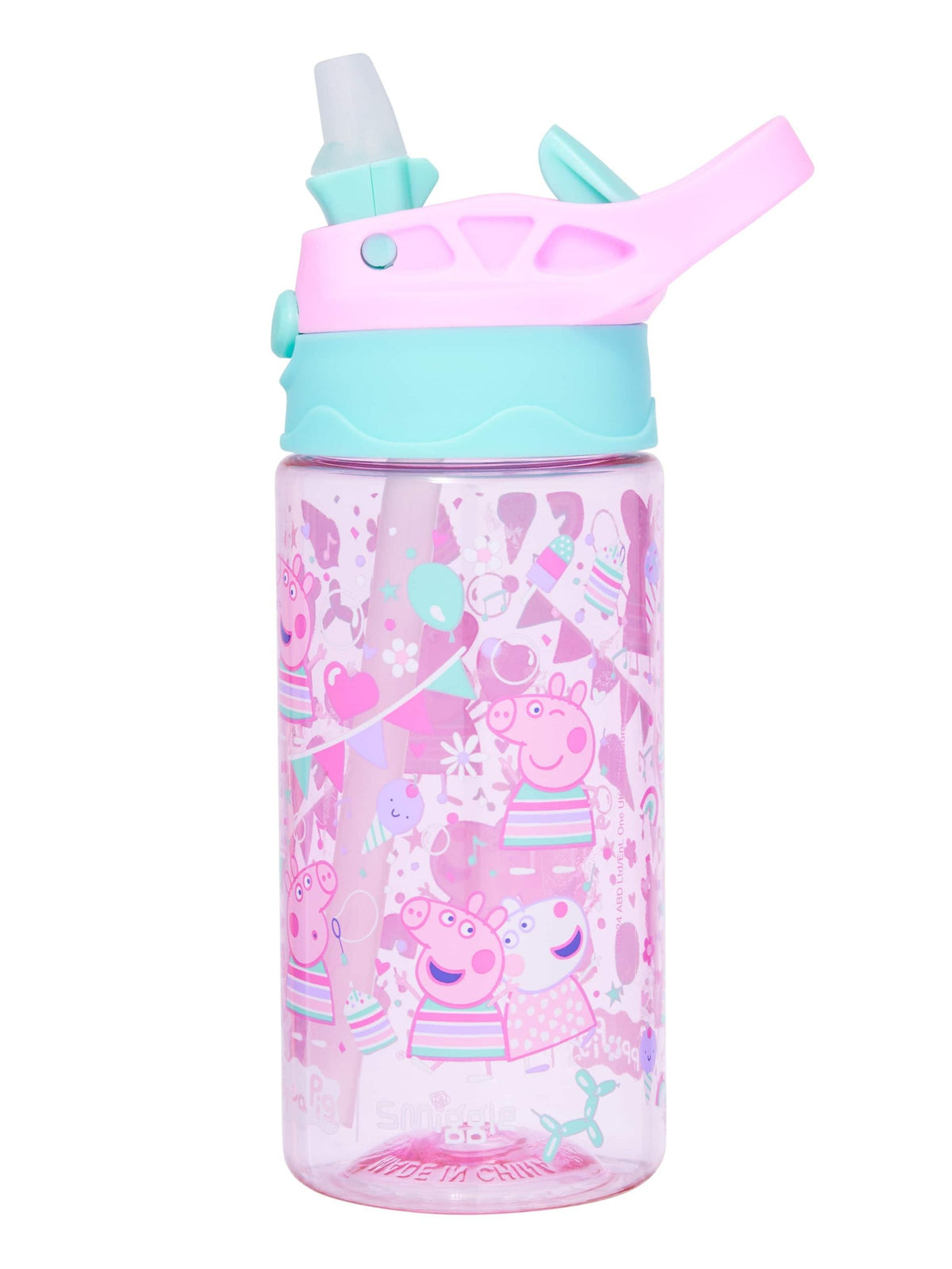 Smiggle - Cantimplora automática sin BPA de 440 ML de Peppa Pig