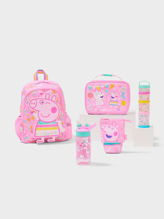 Smiggle - Mochila de 5 Piezas Peppa Pig para Preescolar
