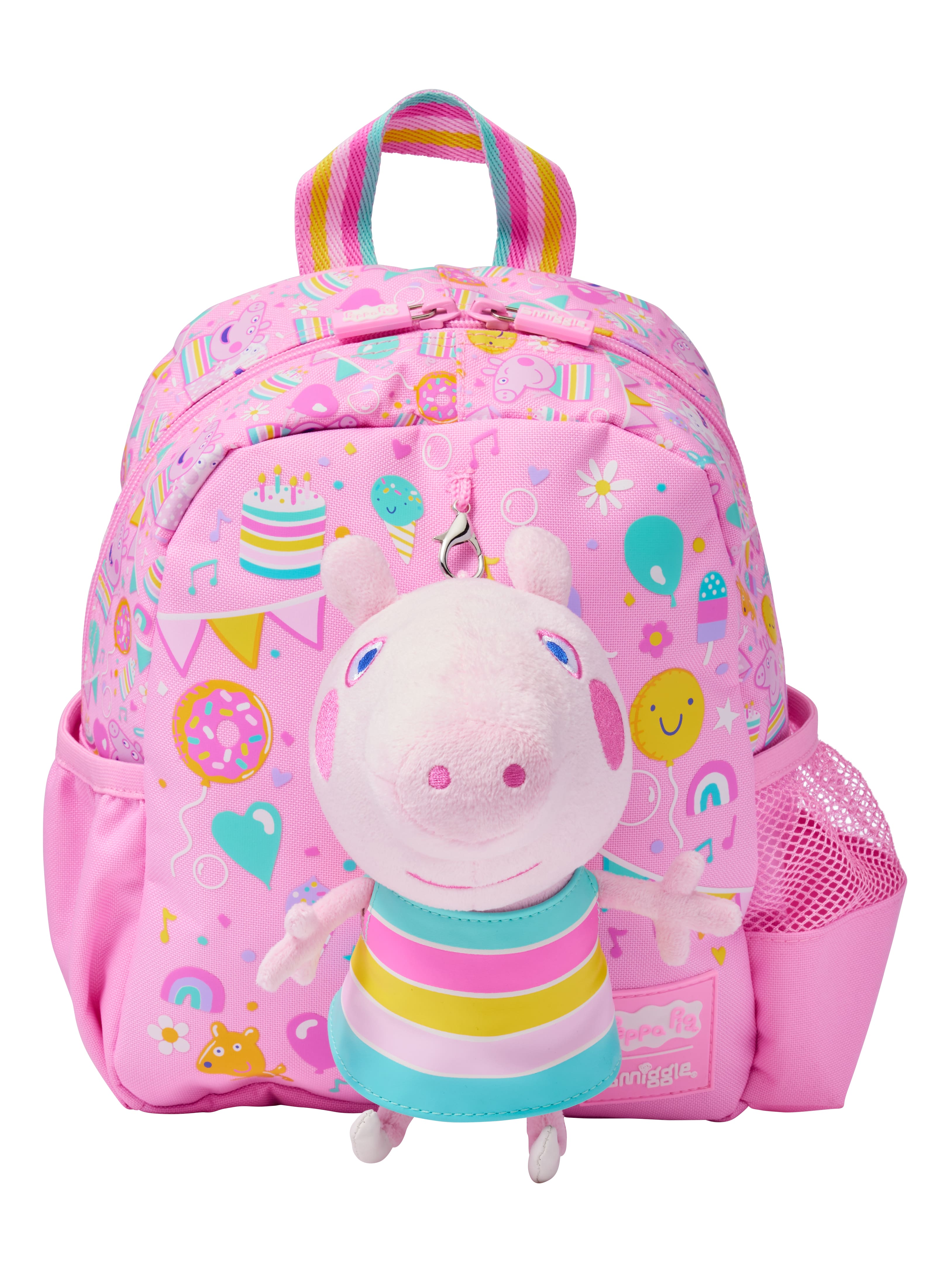 Smiggle - Mochila Escolar Peppa Pig con Juguete Desmontable