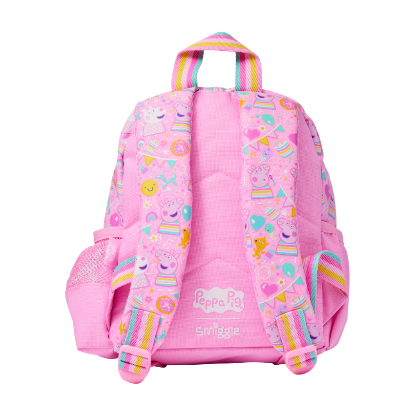 Smiggle - Mochila Escolar Peppa Pig con Juguete Desmontable