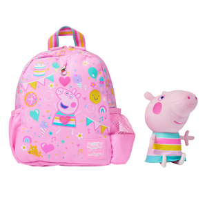 Smiggle - Mochila Escolar Peppa Pig con Juguete Desmontable