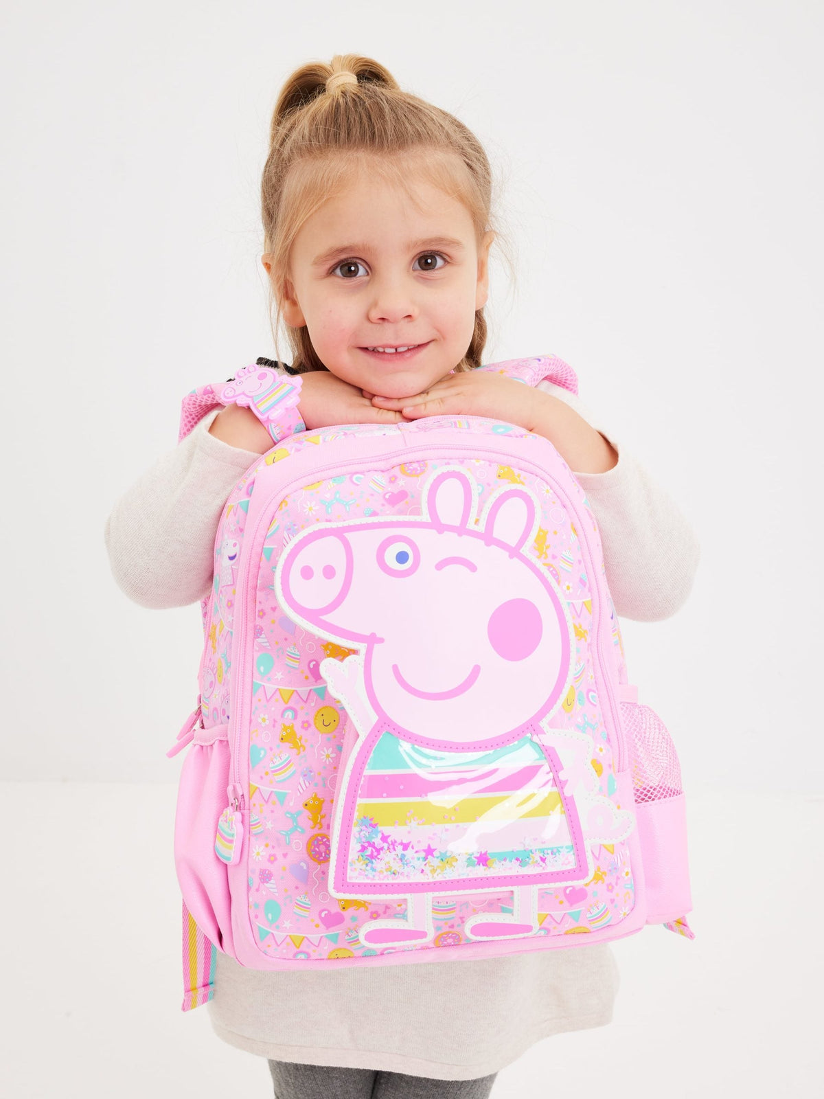 Smiggle - Mochila con capucha junior Peppa Pig