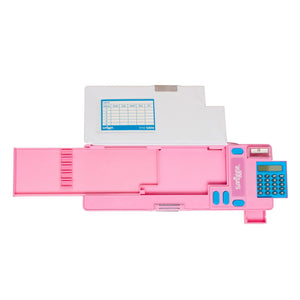 Smiggle - Estuche automático con calculadora, colección Peppy