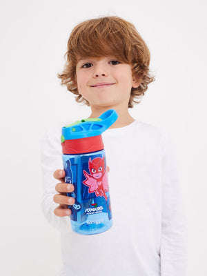 Smiggle - Botella de agua PJ Mask de 440 ml sin BPA con pajita automática