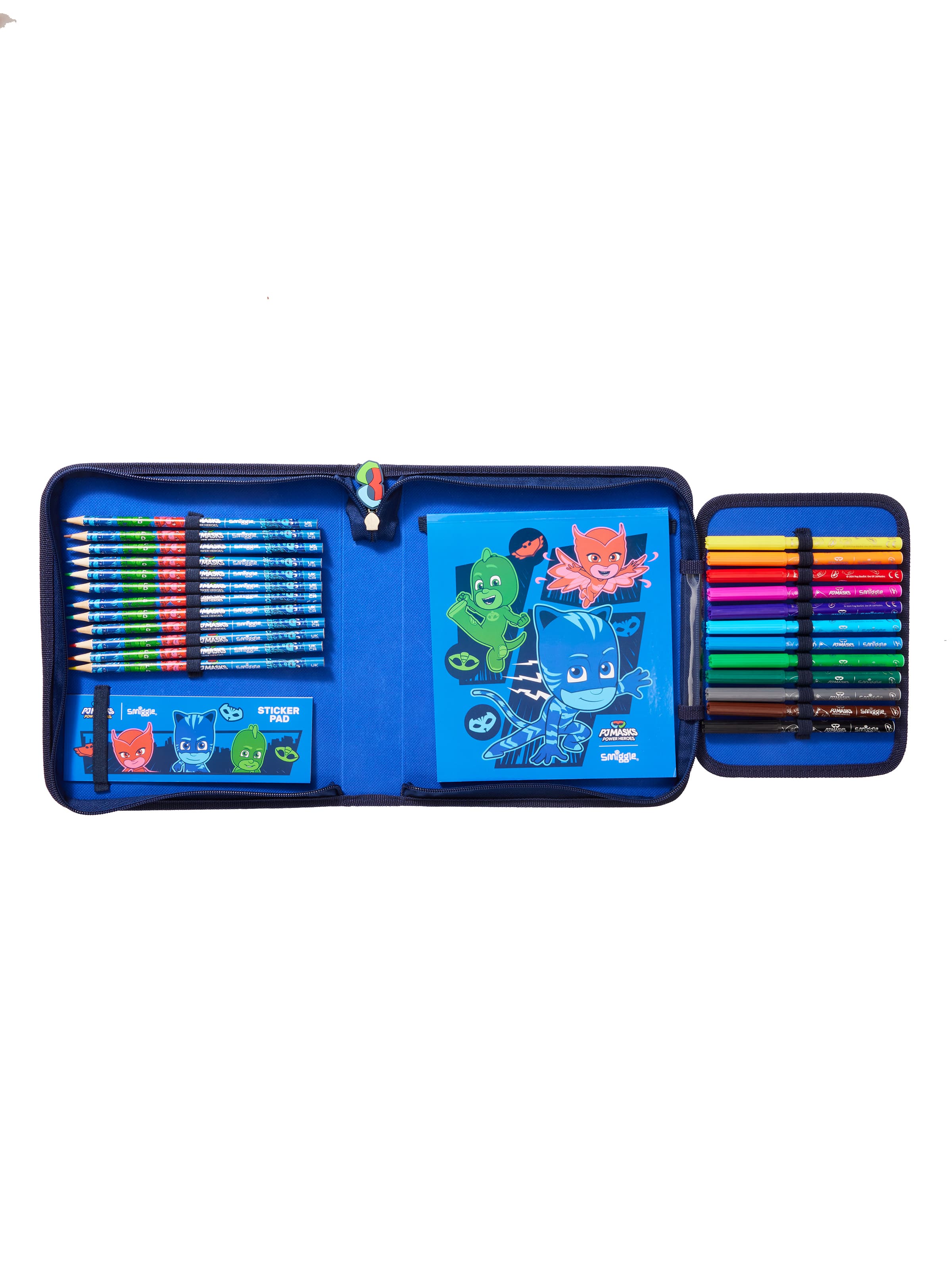 Smiggle - Set de papelería y estuche PJ Masks