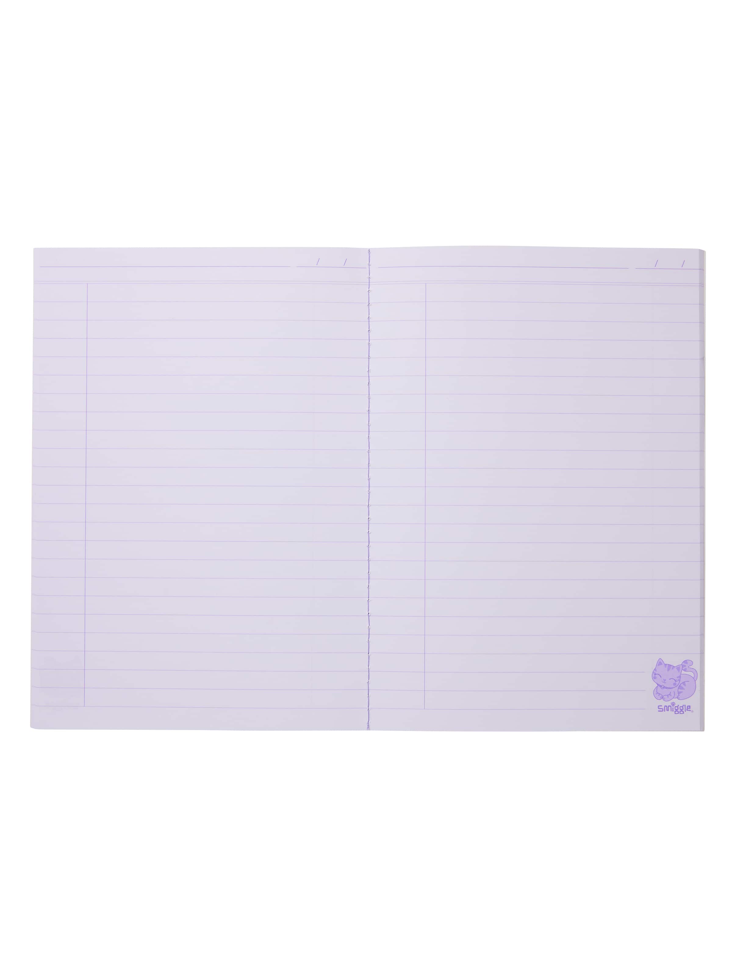 Smiggle - Cuaderno de rayas A5 divertido