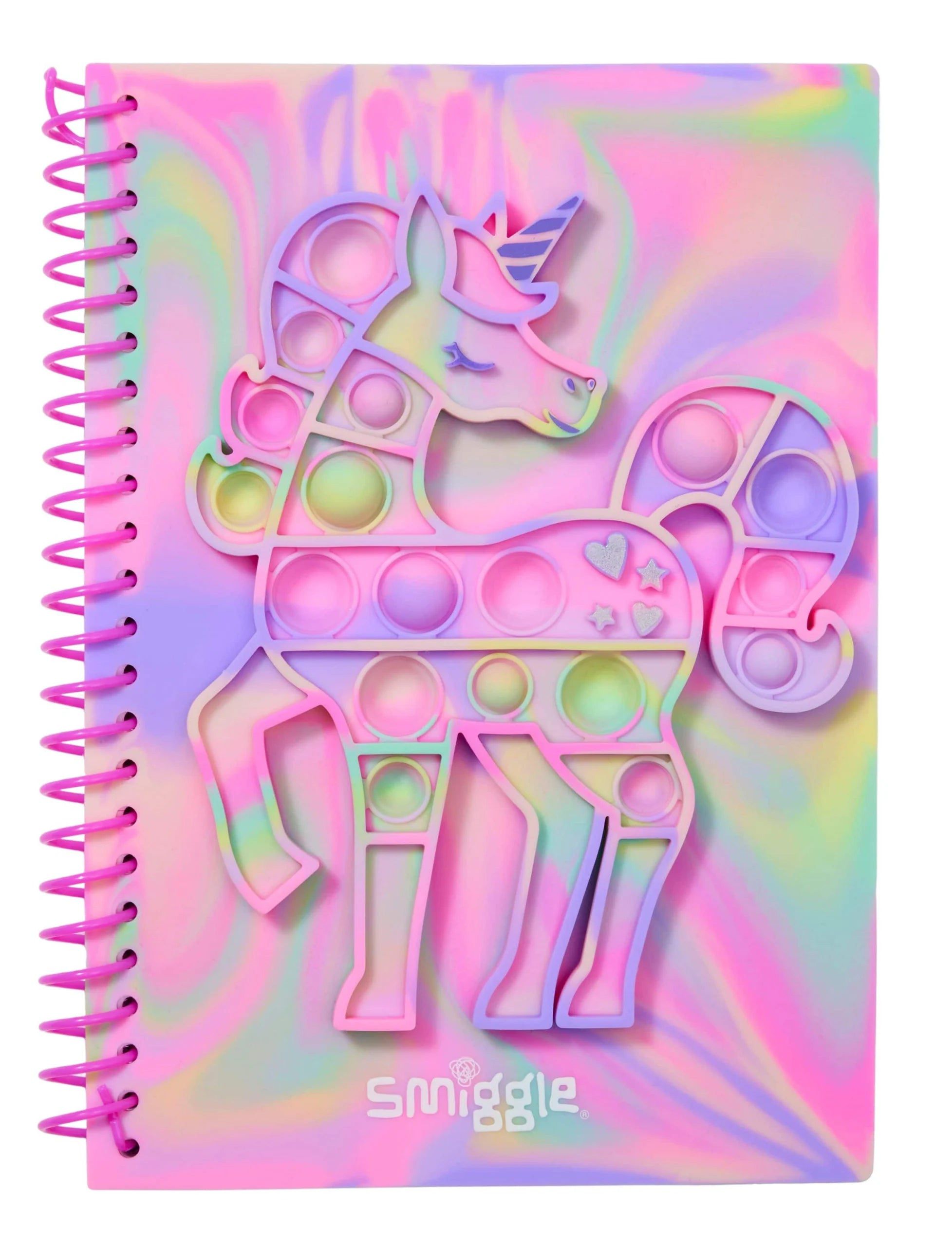 Smiggle - Cuaderno A5 rayado Popit Unicornio Popem