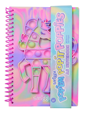 Smiggle - Cuaderno A5 rayado Popit Unicornio Popem