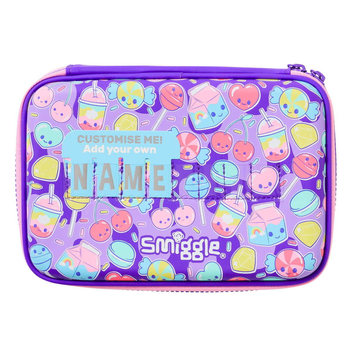 Smiggle - Estuche Rígido con Placa de Identificación