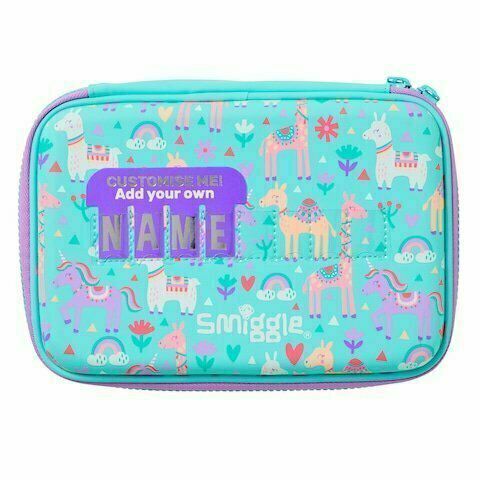 Smiggle - Estuche rígido con placa para nombre