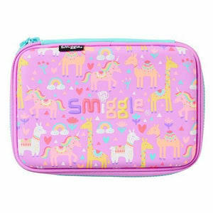 Smiggle - Estuche rígido con placa para nombre
