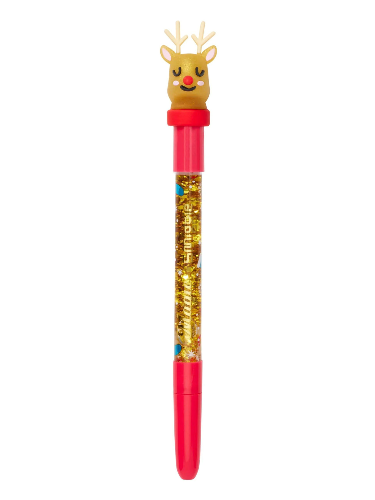 Smiggle - Bolígrafo con purpurina de reno de Navidad