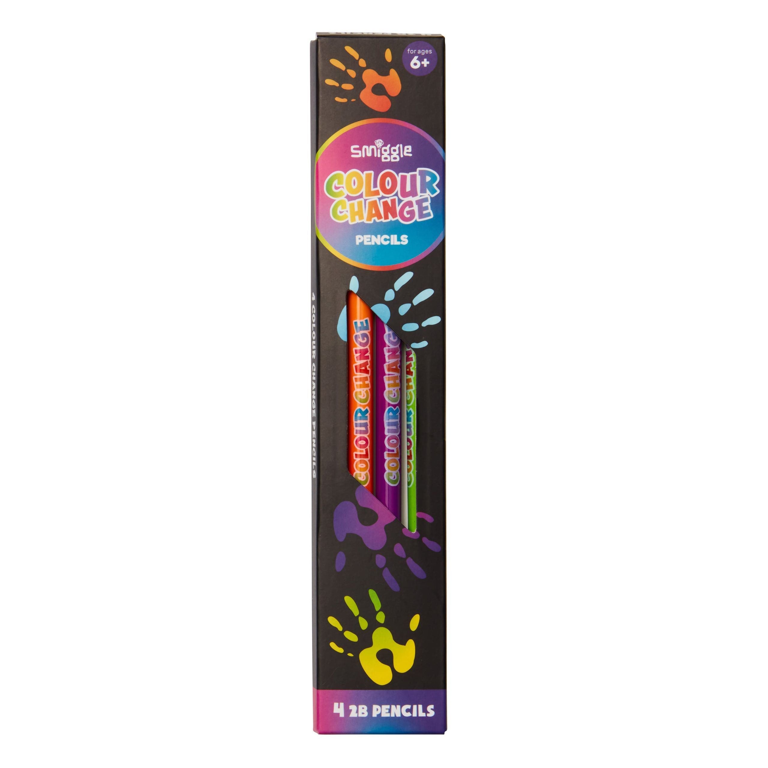 Smiggle - Paquete de 4 lápices que cambian de color
