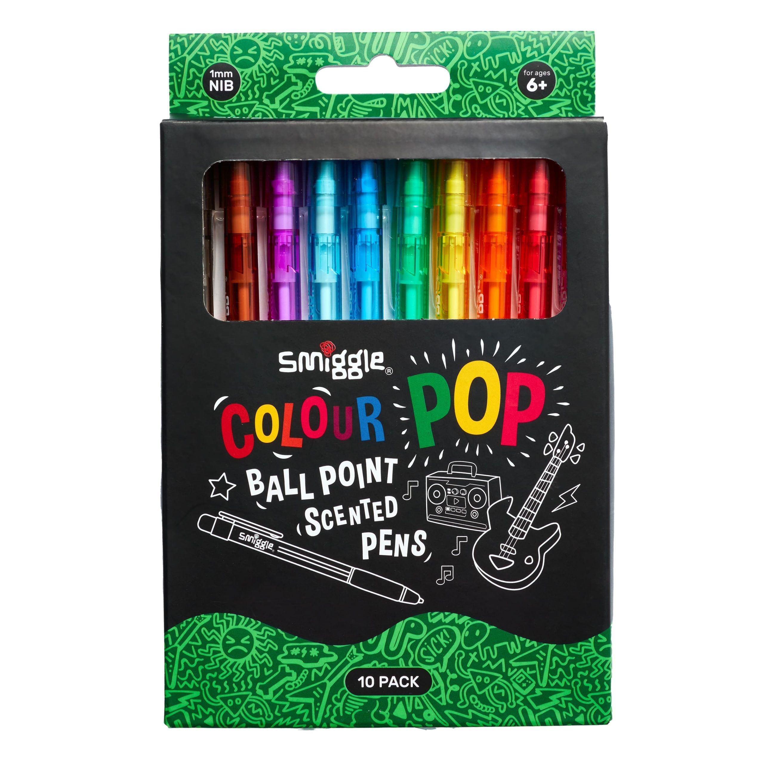 Smiggle - Bolígrafos Perfumados de Colores Pop X10