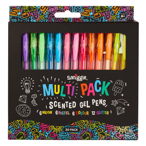 Smiggle - Bolígrafos de colores perfumados Pop Click x30