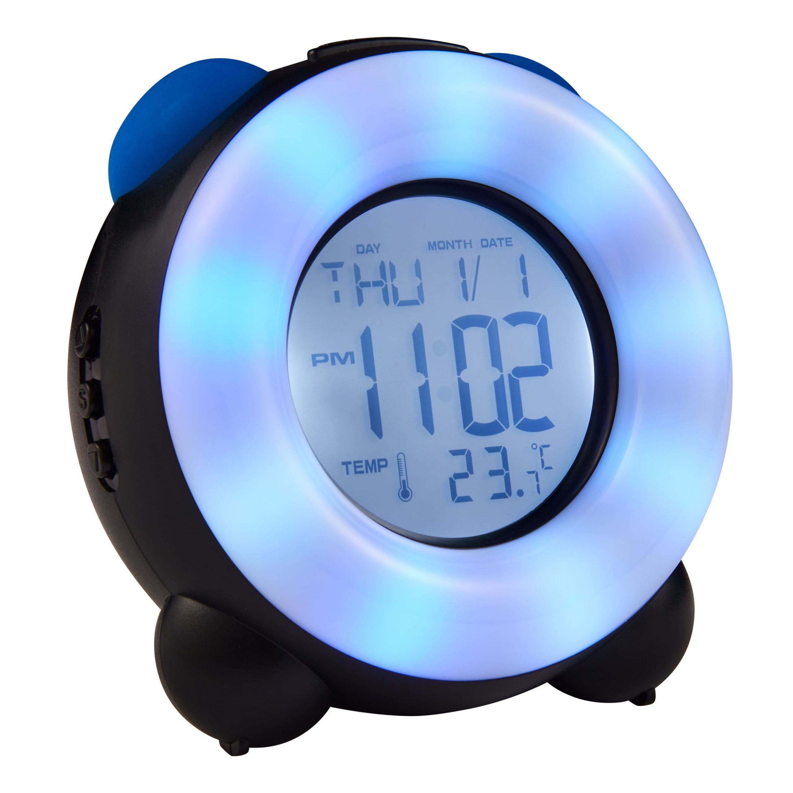 Smiggle - Reloj despertador retro con luz
