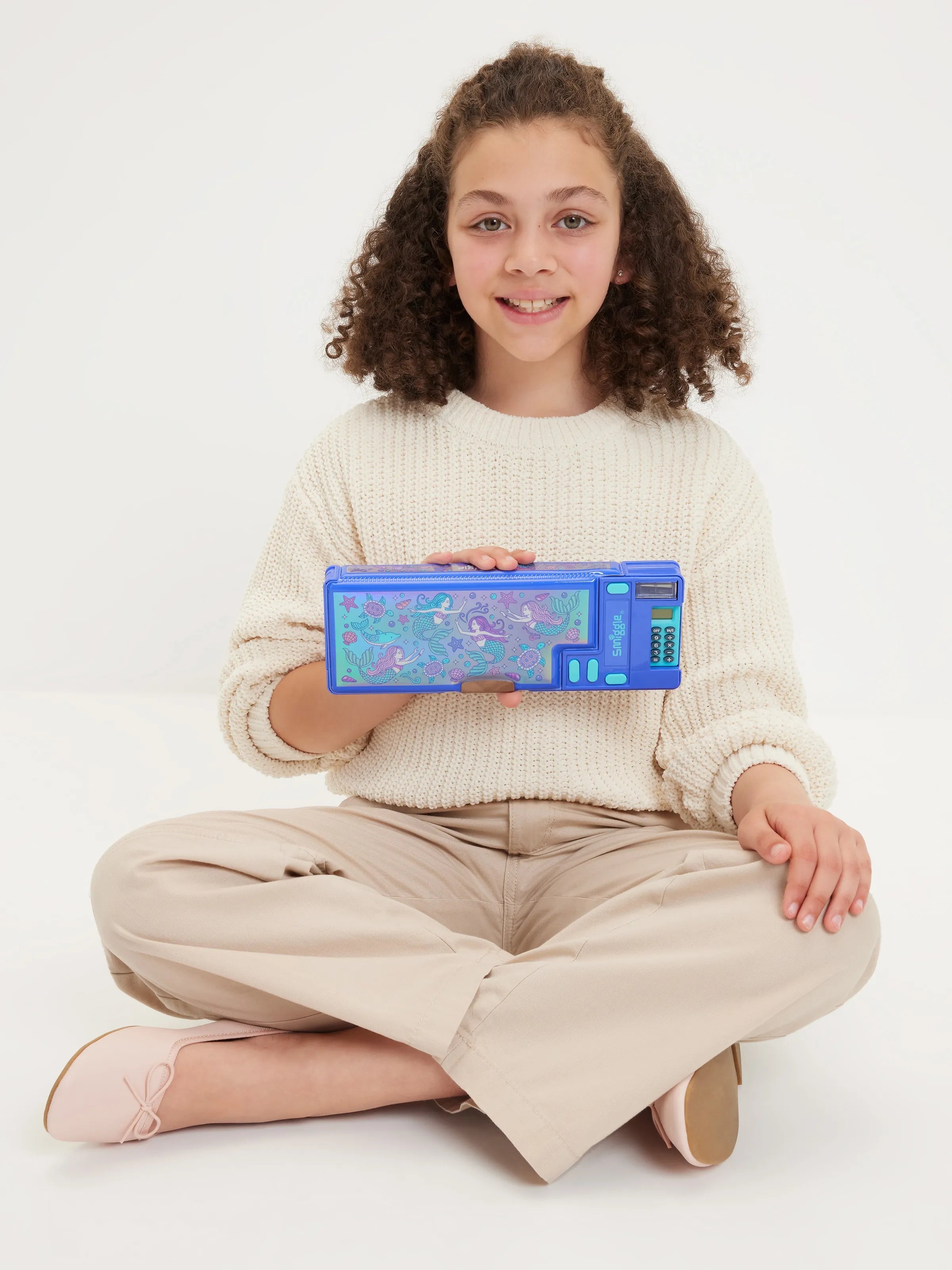 Smiggle - Estuche Automático con Calculadora Rush