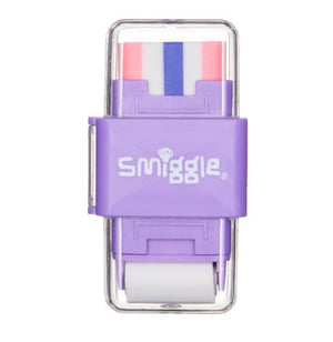 Smiggle - Sacapuntas y goma de borrar enrollable Sharp Again