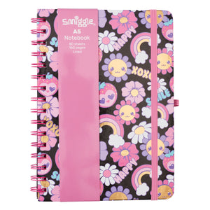 Smiggle - Cuaderno A5 con espiral Shine