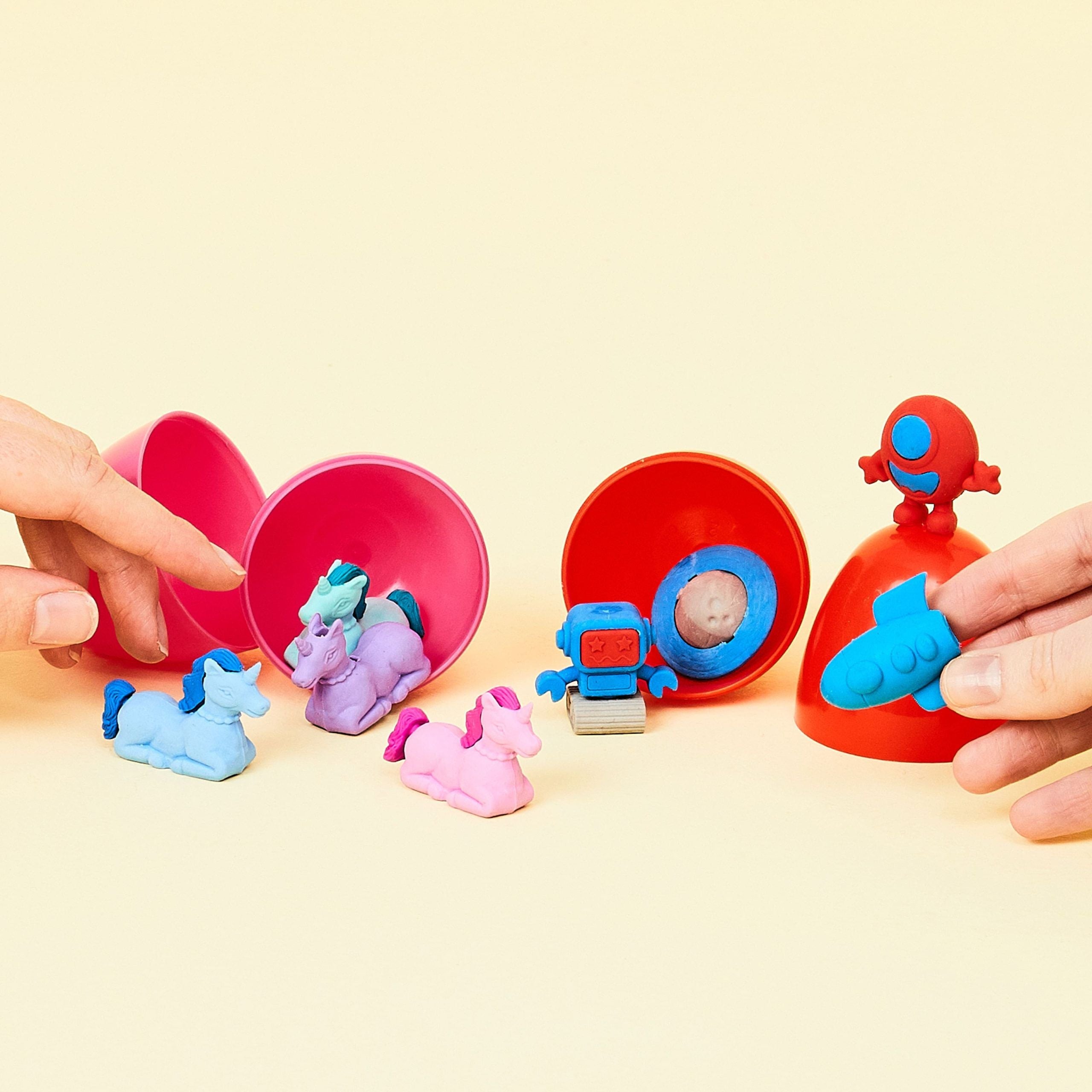 Smiggle - Unicornios en huevo de la goma de borrar, el mundo de la goma de borrar