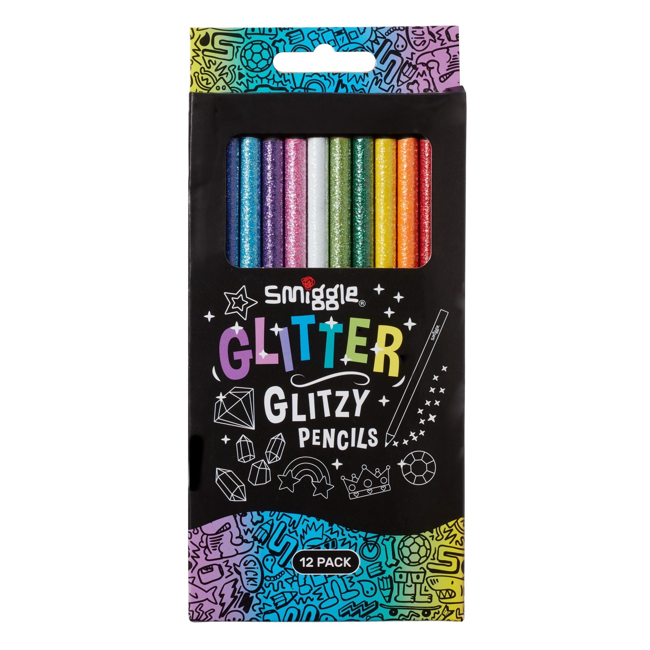 Smiggle - Lápices Brillantes de 12 Unidades