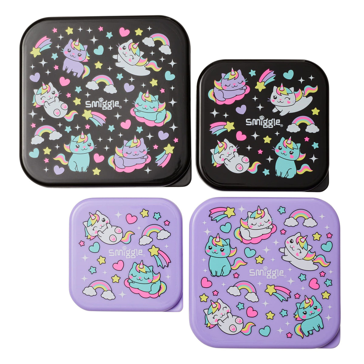 Smiggle - Tuppers infantiles Sky Hi Junior (4 piezas)