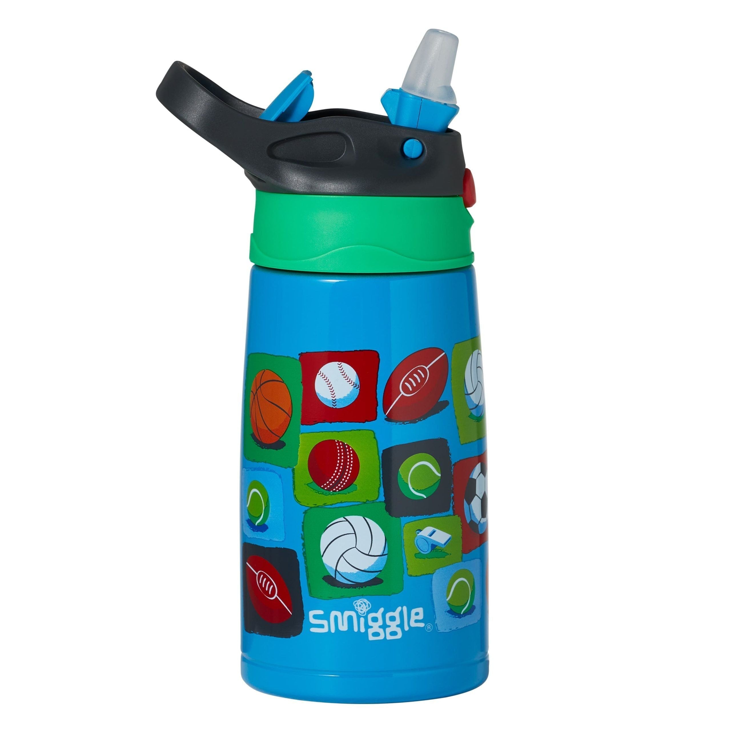 Smiggle - Botella de acero Sky Hi Junior de 400 ml