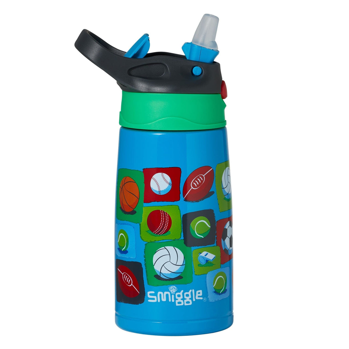 Smiggle - Botella de acero Sky Hi Junior de 400 ml