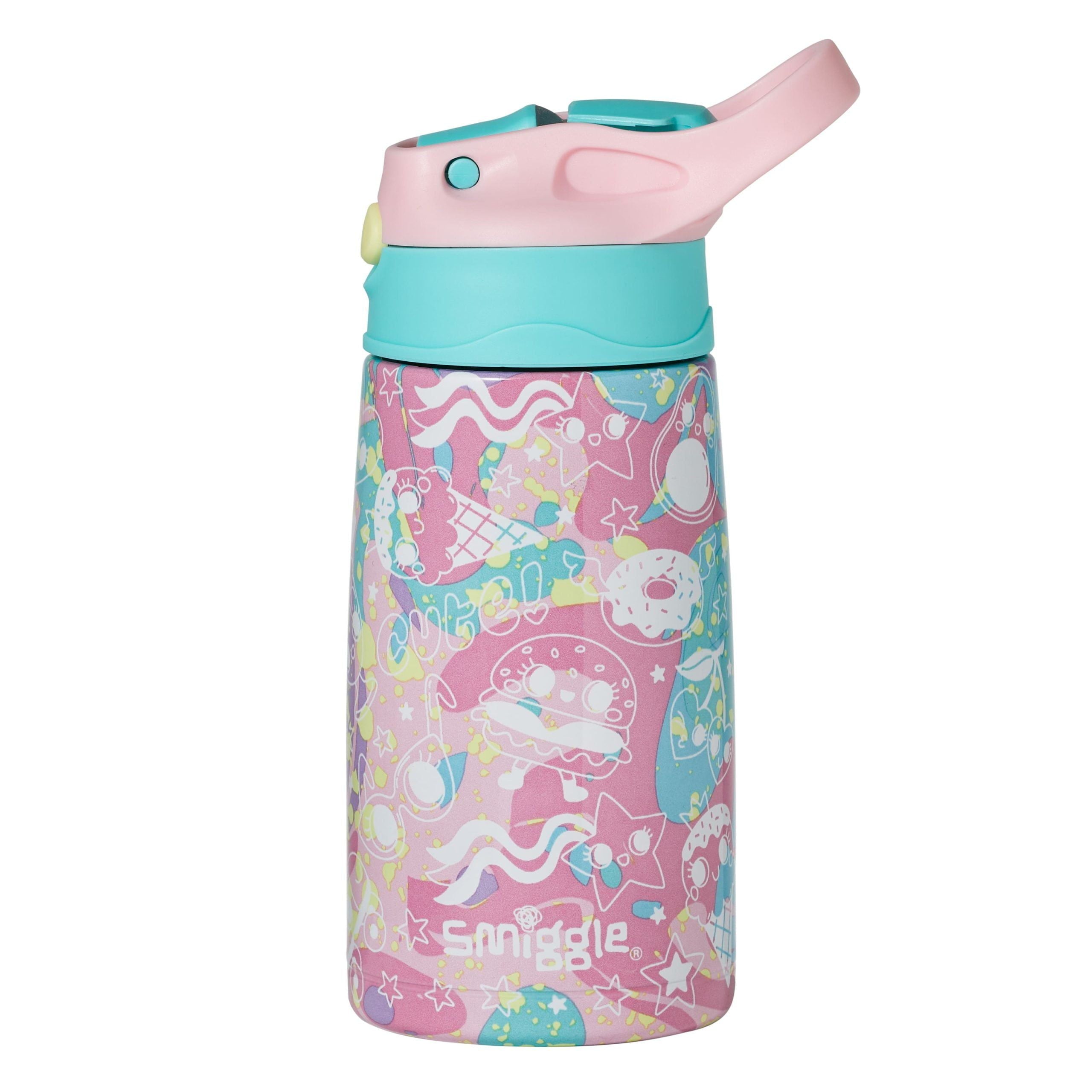 Smiggle - Botella de acero Sky Hi Junior de 400 ml