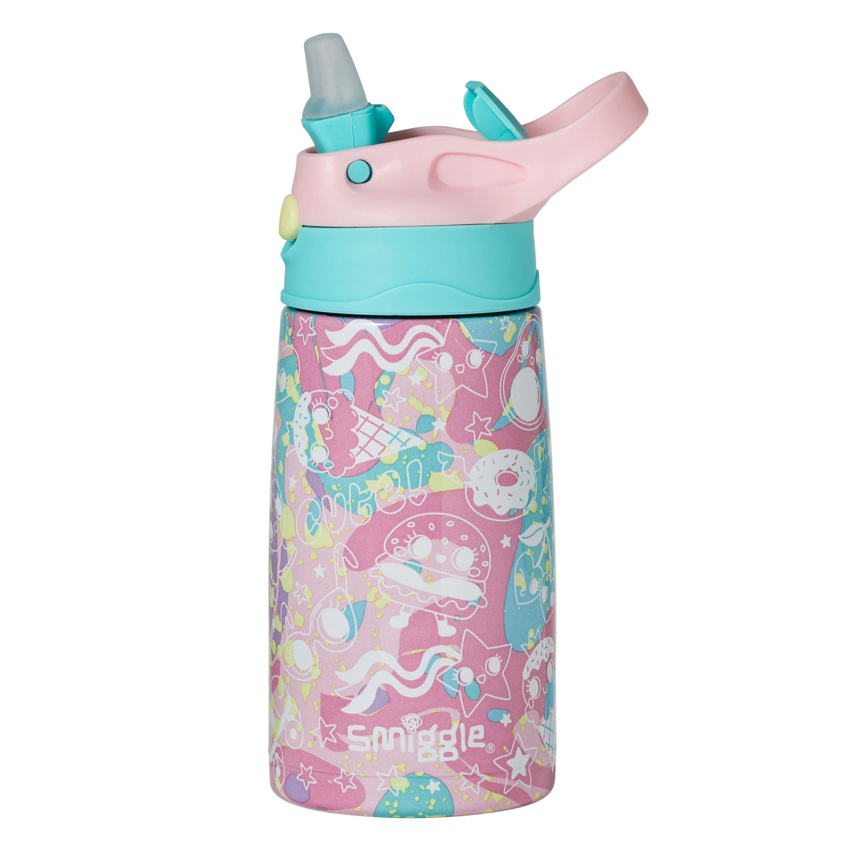 Smiggle - Botella de acero Sky Hi Junior de 400 ml