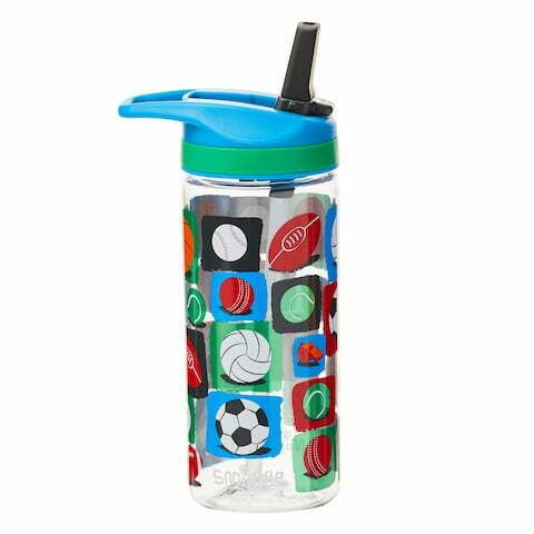 Smiggle - Botella de agua con pajita sin BPA Sky Hi Junior de 440 ml